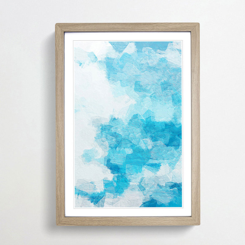 The Whisper in Abstract - Framed Print, 91cm H x 60cm W x 2cm D, Oak