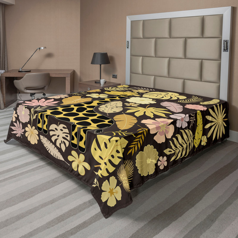Drap-housse Ambesonne, Drap plat pour très grand lit californien