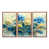 Toile avec cadre flottant brun
