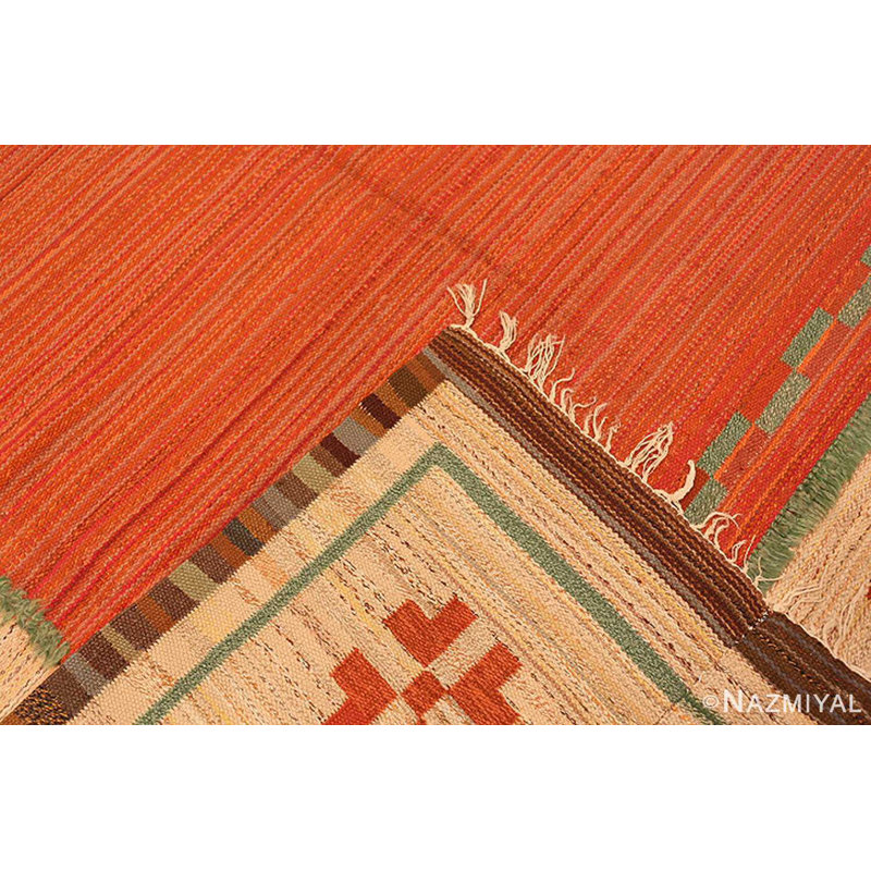 Scandinavian One-of-a-Kind Rectangle 7'10" X 12' Flatweave Area Rug