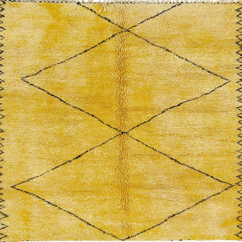 Abstract Indoor Rug, Square 5'
