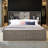 King Platform Bed with Storage Headboard & 8 Drawers - Solid Wood Construction, No Box Spring Needed, 500lb Capacity-1871037384