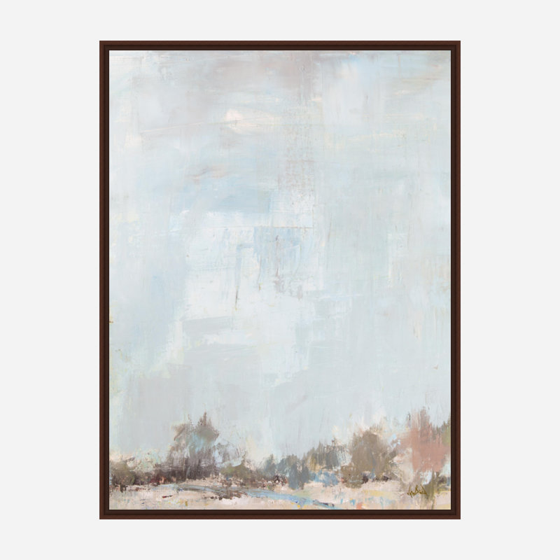 Happy Trees Print by John Beard, Brown Framed Canvas, 40" H x 30" W x 1.75" D