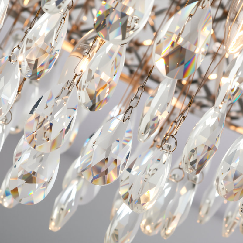 Lustre tambour Delainy, Chrome chrome