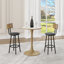 Bralie 60W×75H CM Round Tall Pedestal Dining Table, Restaurant Bistro Table and Bar Table-284136706