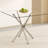 Square Coffee Table with Tempered Glass Table Top