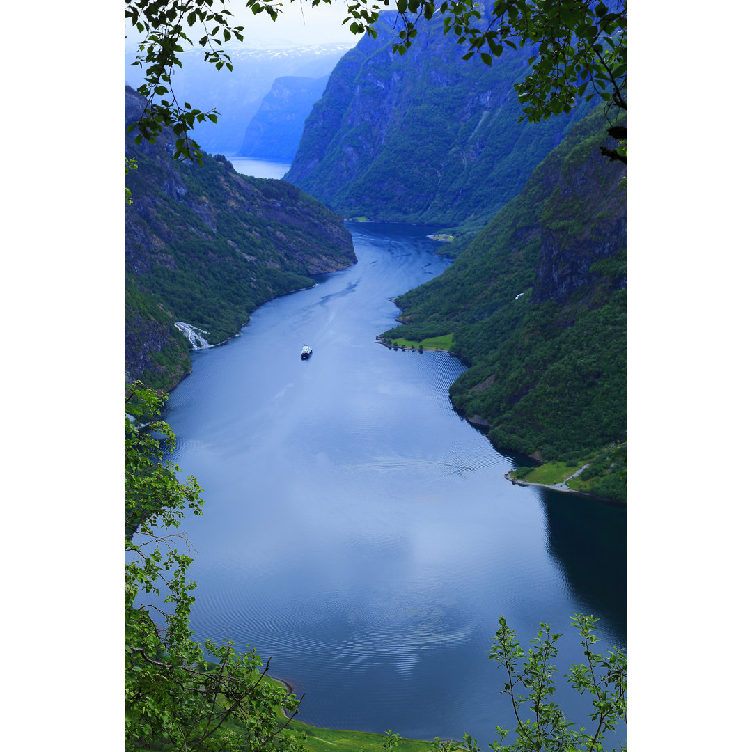 Landschaft am Naeroyfjord - Leinwandbild