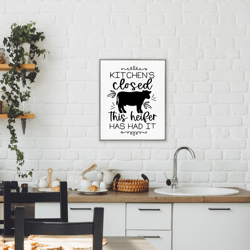Giclée encadrée Kitchen Kitchen, H 20 po x l 16 po, Estampe numérique Farmhouse