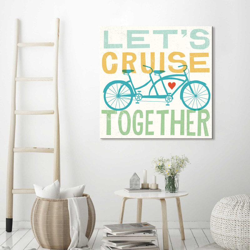 «Lets Croisières Ensemble I», art textuel, H 28 po x l 28 po x P 1,5 po, Toile tendue