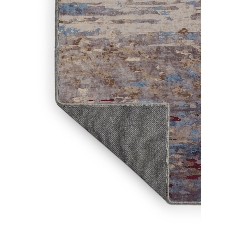 Tapis gris soyeux et moelleux, Tapis de couloir 2 pi x 5 pi