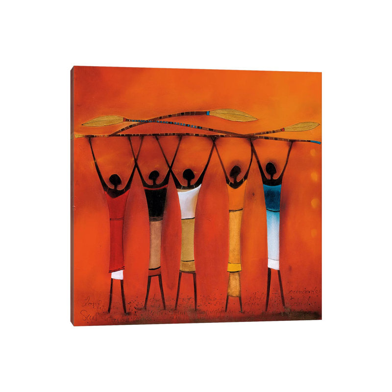Feel Free II by Jan Eelse Noordhuis - Wrapped Canvas Painting, 66.04 cm H x 66.04 cm W x 1.91 cm D