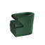 Fauteuil demi-tonneau pivotant en polyester de 75 cm de large Dorset-61832973