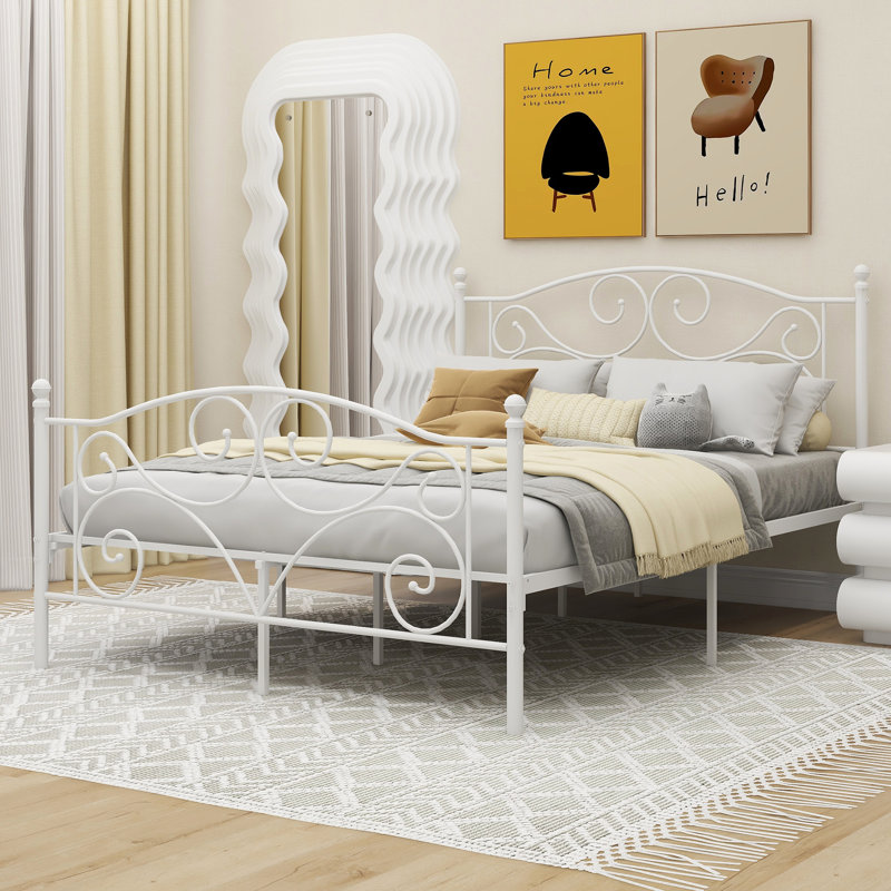Lit plateforme Covertt, Blanc, Grand