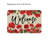 Geranium Bee Welcome Door Mat, For Front Door & Porch, 24" X 36", Red Beige