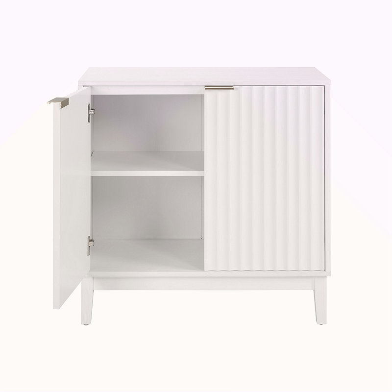 2 Door Storage Cabinet, White