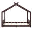 Lit pour grand lit avec lattes de soutien, structure en bois massif, aucun sommier requis, lit de plancher pour enfants avec structure ouverte, espresso-545092504-545092505