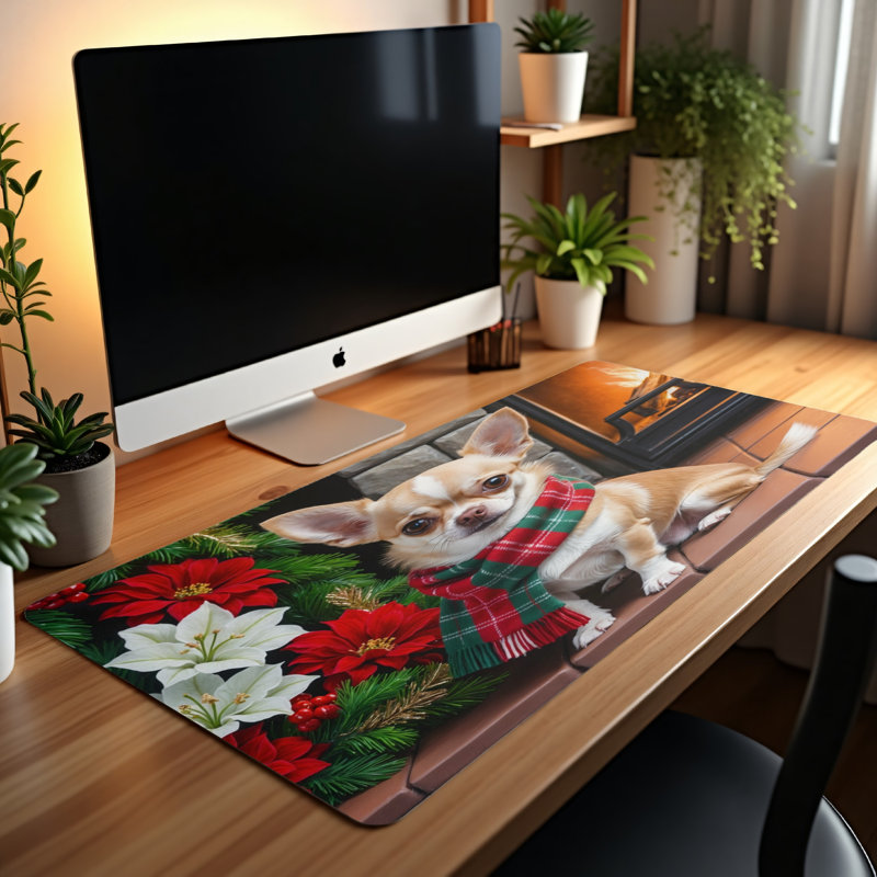 Polyester Desk Pad, 31.5x15.5