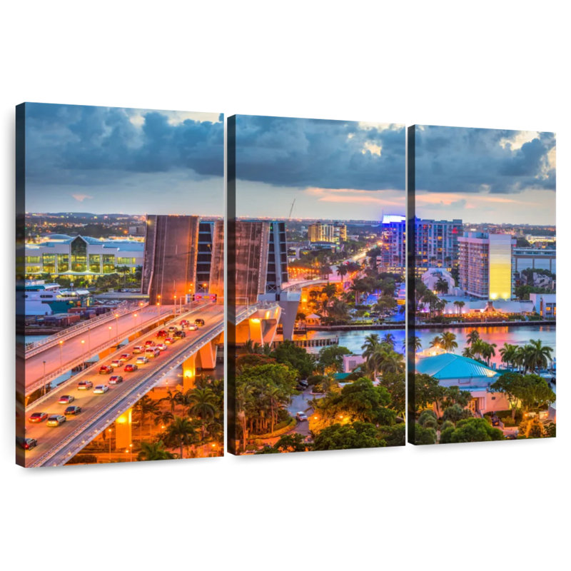 Nicci Fort Lauderdale Drawbridge, 28" H x 45" W