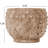 Jocquis Round Sandstone Hobnail Planter with Distressed Finish-1801810494