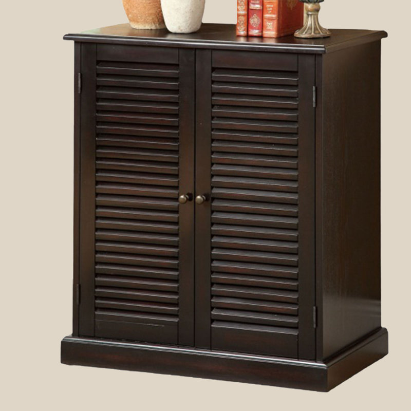 15 Pair Solid Wood Shoe Storage Cabinet