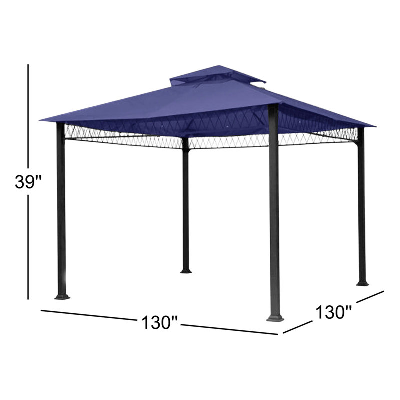 Auvent de remplacement pour abri de jardin Havenbury, Bleu marine véritable, Tissu Riplock 350