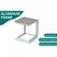 Table basse d'extérieur entièrement en aluminium