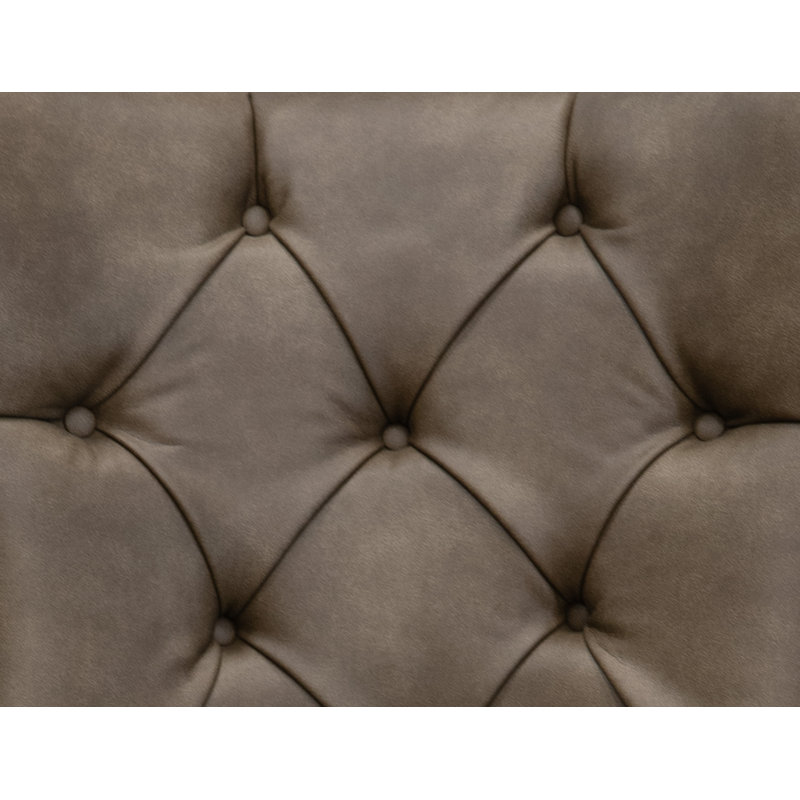 Chaise rembourrée Volkea, Brun