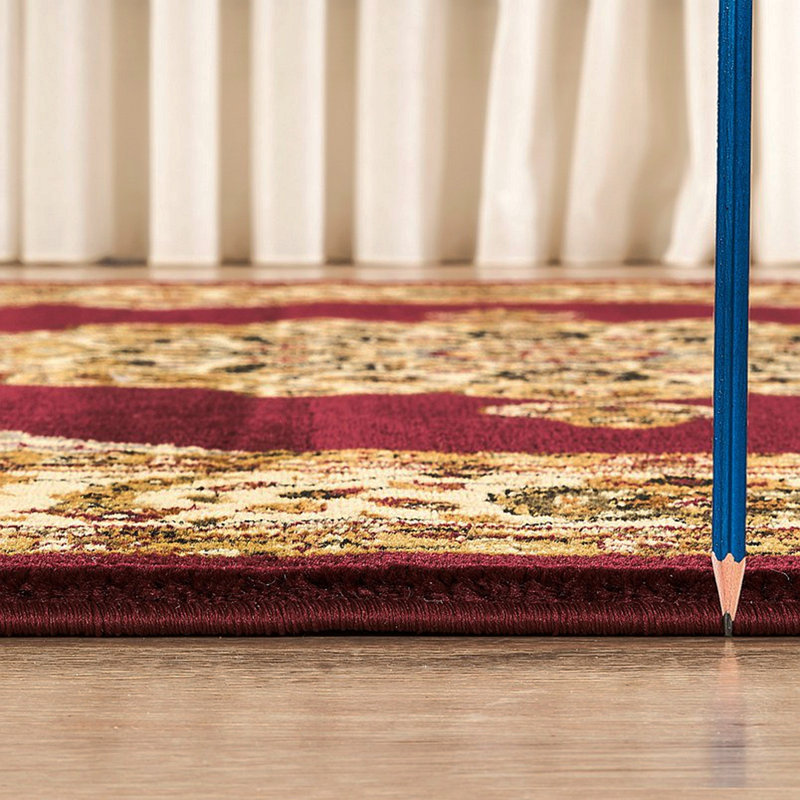 Classic GC_VIN5009 Red 2 Ft. X 3 Ft. Area Rug, Rectangle 2' x 3'