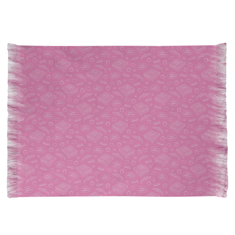 Rose pizza Tapis décoratif, non