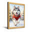 Scène hivernale d'animaux en chandail rouge-2078685853-2078685830-2078685825