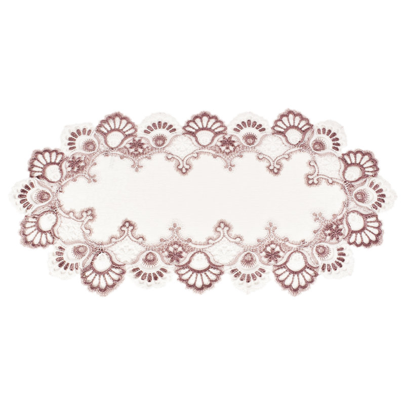 Napperon Mauve Rose, L 14 po x L 26 po