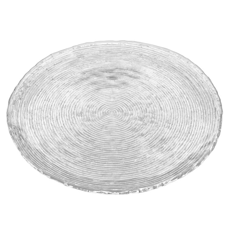 Noritake Hammock Glass Round Platter, 14-1/2"