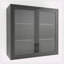 Armoire de rangement murale, verre trempé flûte-1247055857