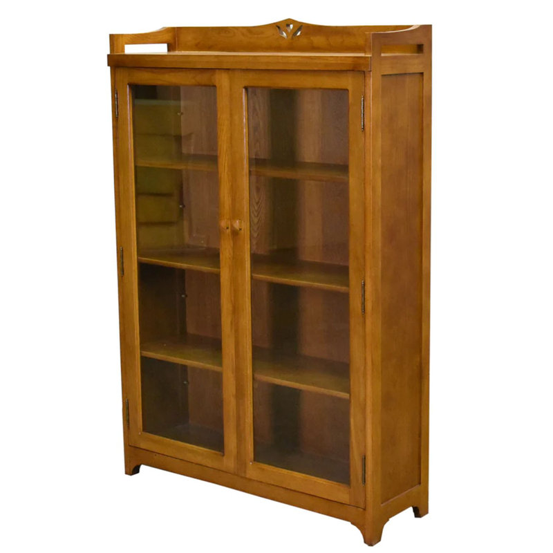 Bibliothèque standard en bois massif H 57 po x l 39 po Schafer, Brun