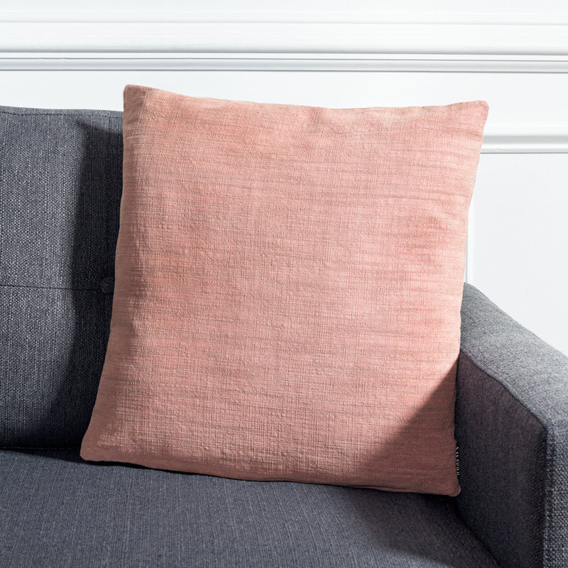 Cale Square Cotton Pillow Cover & Insert, Light Purple