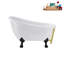 Baignoire de trempage en acrylique sur pieds 53 po avec bonde, pattes et plateau en bambou Streamline-72770155-76275068
