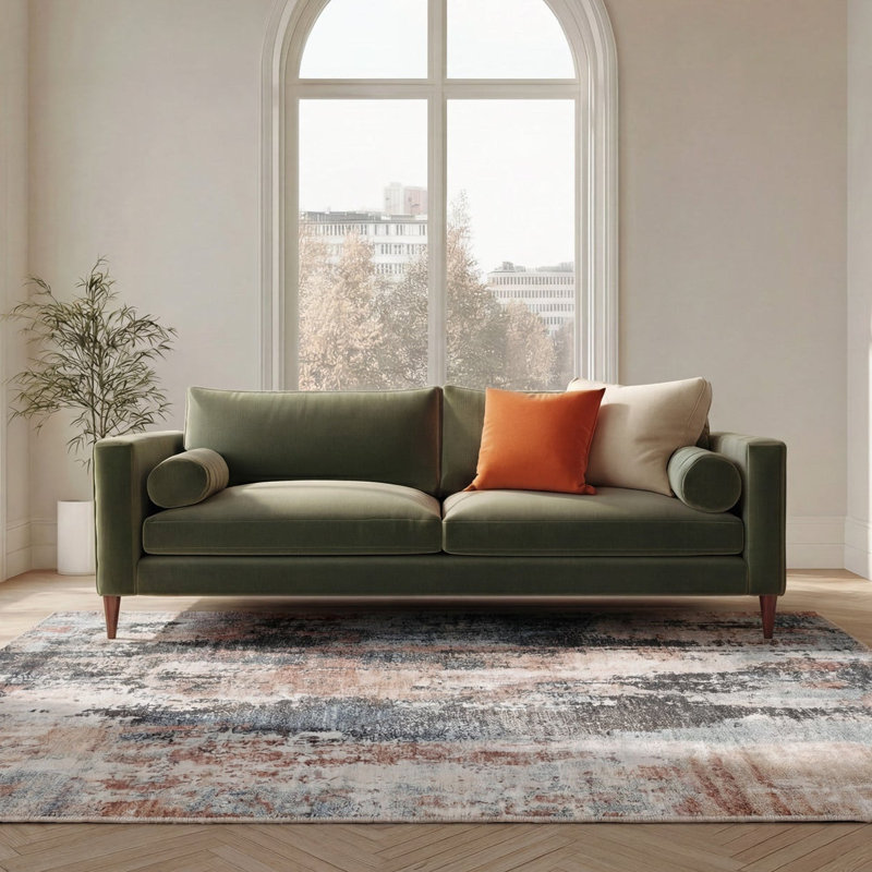 Destane Abstract Cotton Machine Tufted Area Rug, 200cm x 290cm