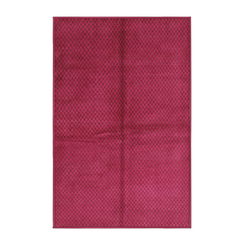 Tapis de zone rose contemporaine, Rectangle 3 pi x 5 pi