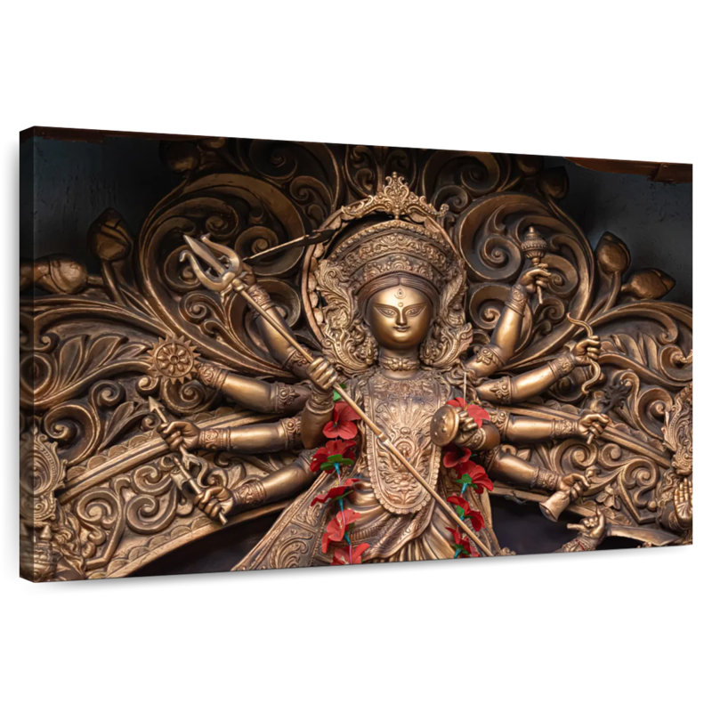 Durga Puja, H 34 po x l 51 po