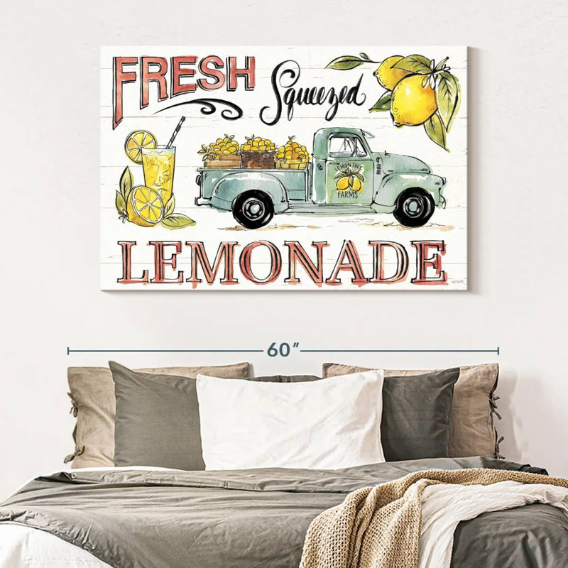 Plaque murale «Lemonade Stand I», H 34 po x l 51 po