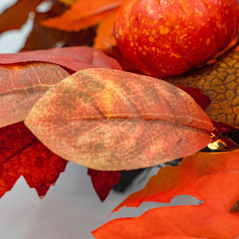 PUMPKIN ORCHARD Faux 66cm Wreath