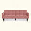 Velvet Futon Couch-1275044734