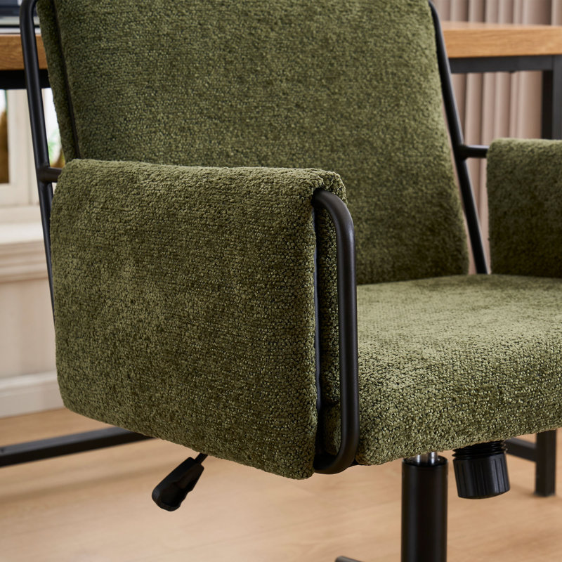 Chaise de bureau extra large rembourrée, Vert
