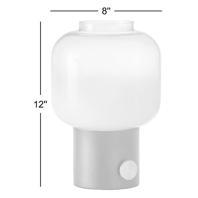 Lampe de table 12 po Diaz, Acier brossé