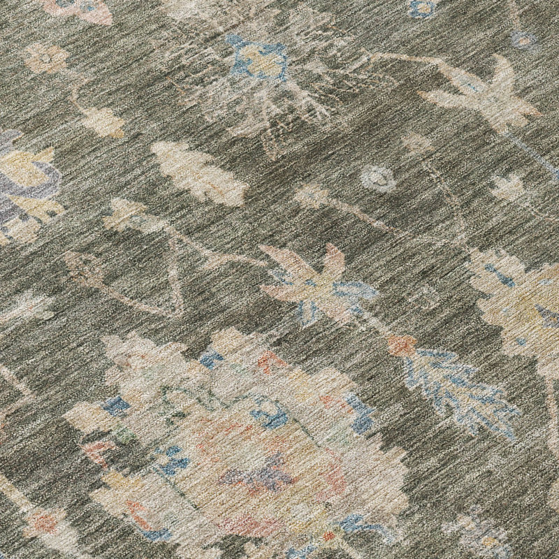 Machine Washable Indoor/Outdoor Francky ACN2355 Traditional Rug, Rectangle 1'8" x 2'6"