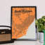 Barcelona City Map - No Frame Print-269655123