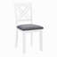 Ensemble de salle à manger de cuisine 6 pièces, table de salle à manger rectangulaire en bois avec 4 chaises rembourrées et un banc, ensemble de table de salle à manger pour 6 personnes, salon et cuisine, gris et blanc deux tons