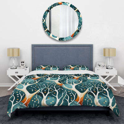 Topaz Giraffe Spots I - Abstract Duvet Cover Set - Microfiber Polyester