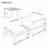 Acacia Wood Outdoor Lounge Set - Chair and Ottoman with Removable Cushions-5113251