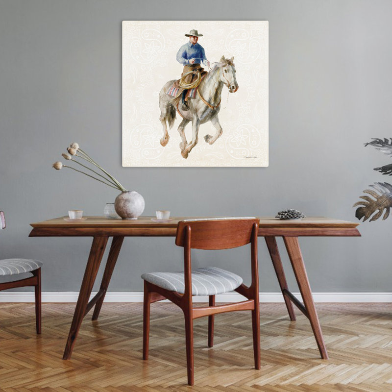 «Riders Of The Range Iii», art contemporain, H 32 po x l 32 po